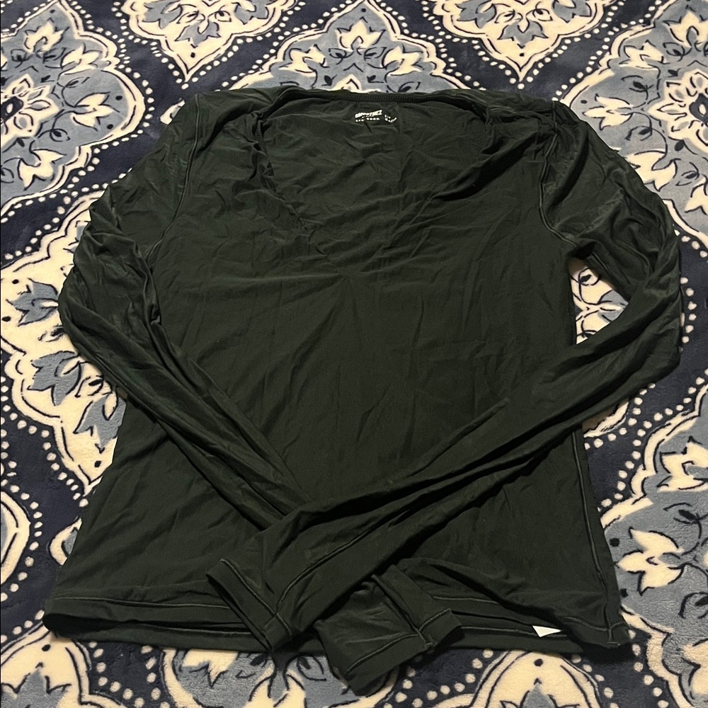 Aerie Forest Green Long Sleeve Tee